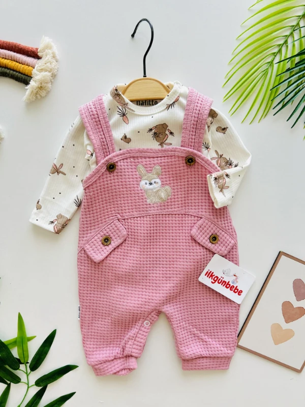 Sevimli Tavşancık %100 Pamuk 2’li Set