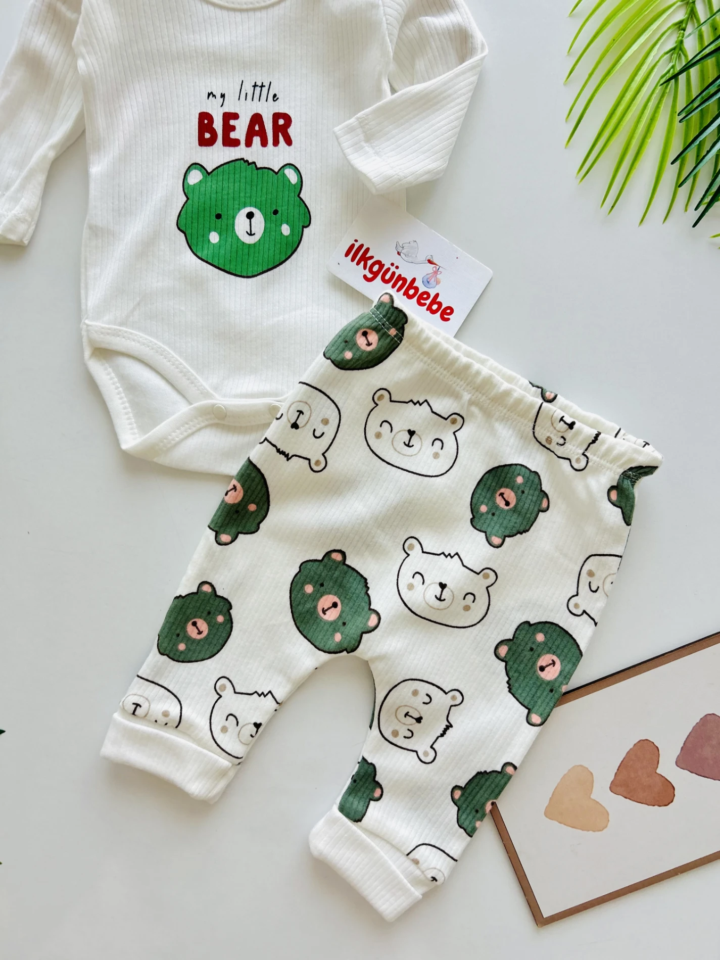 My Little Bear %100 Pamuk 2’li Takım