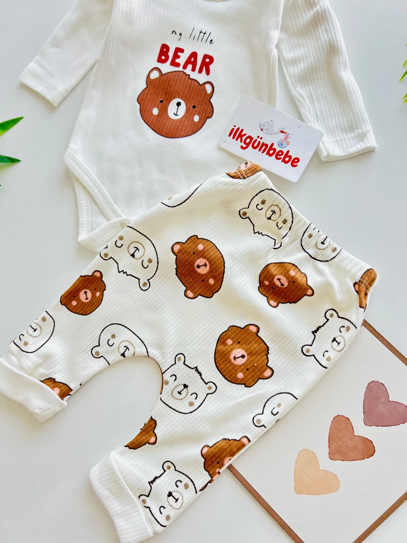 My Little Bear %100 Pamuk 2’li Takım