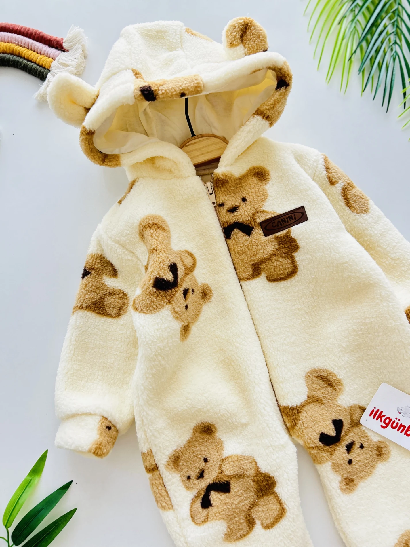 Teddy Bear Astarlı Unisex Welsoft Tulum