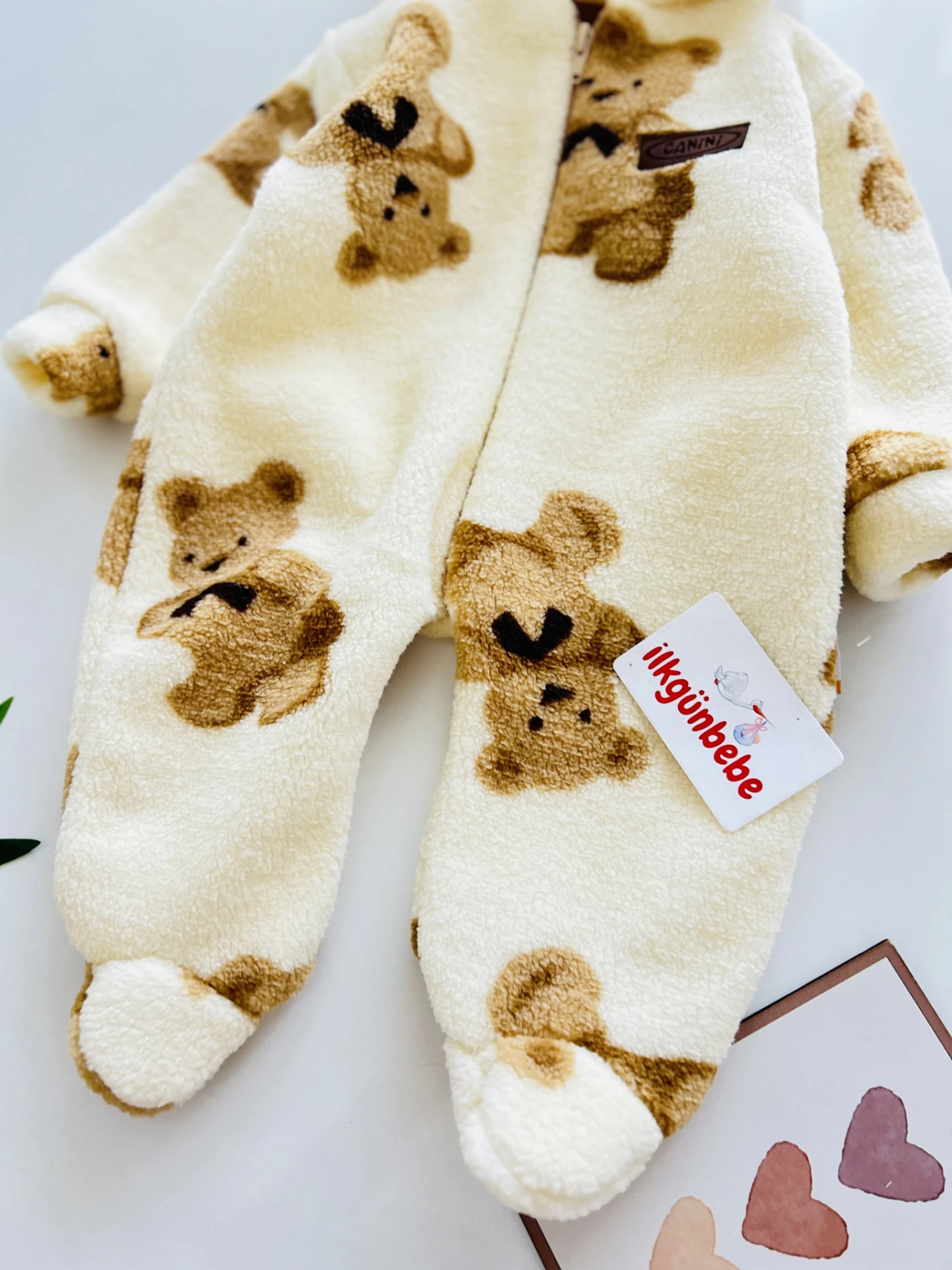 Teddy Bear Astarlı Unisex Welsoft Tulum