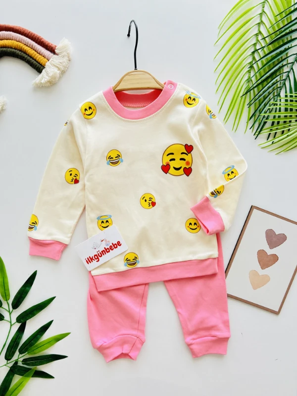 Emoji Baskılı Mevsimlik Takım