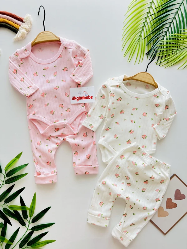 Flowers %100 Pamuk 2’li Takım