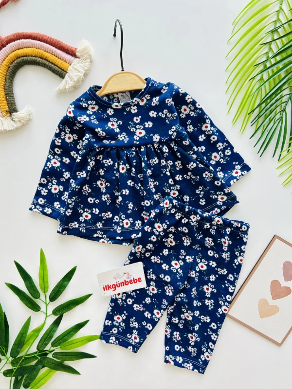 Çiçek Desenli 2’li Mevsimlik Takım
