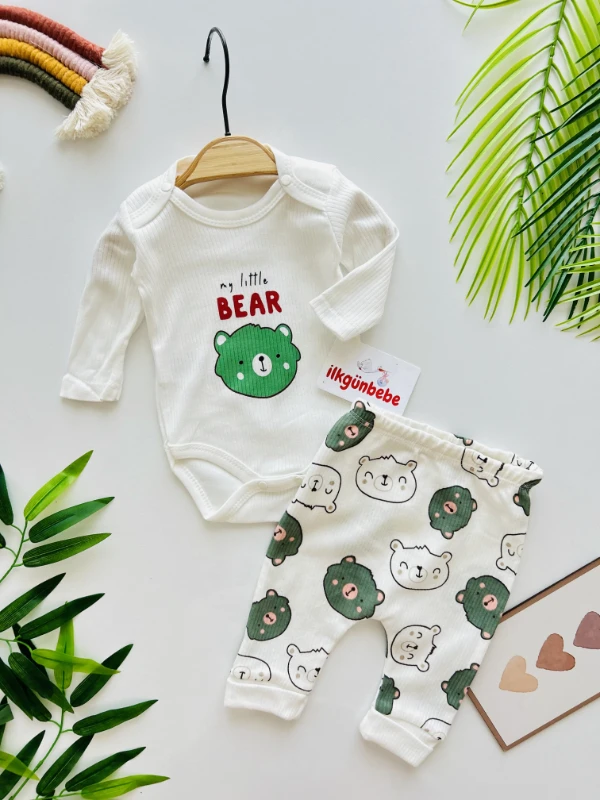My Little Bear %100 Pamuk 2’li Takım