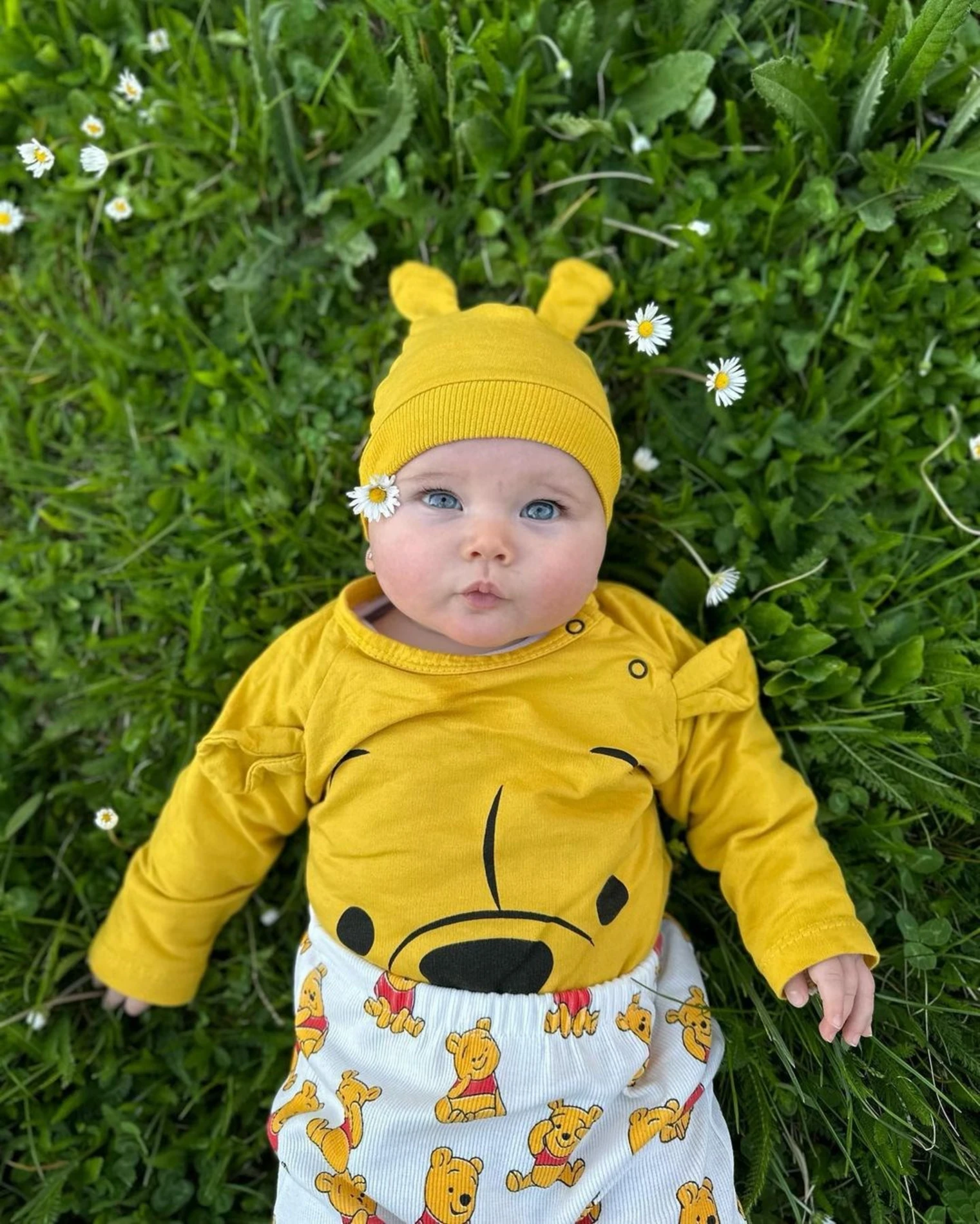 Winnie The Pooh Baskılı Mevsimlik Ribanalı Kumaş 3’lü Takım