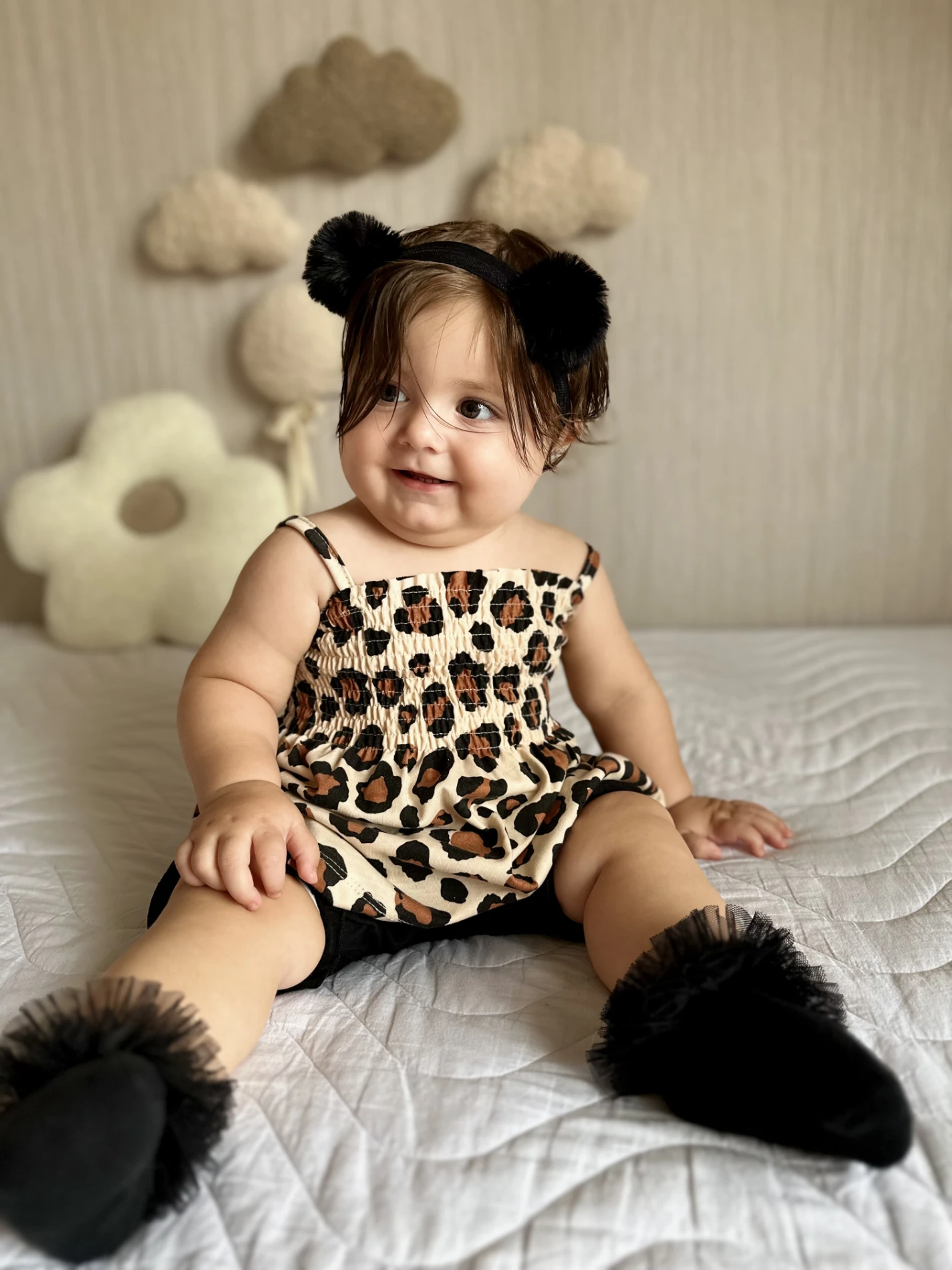 Leopar Desenli Askılı 2’li Takım