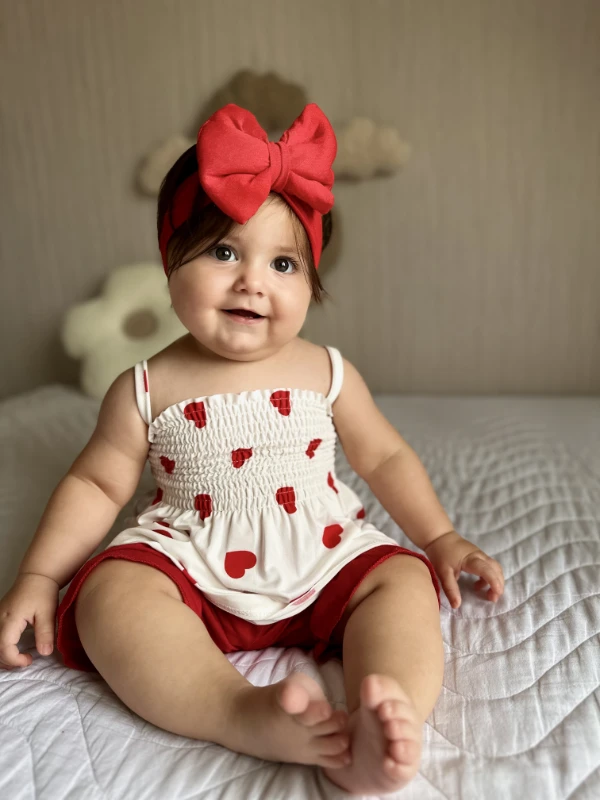 Kalp Desenli Askılı 2’li Takım