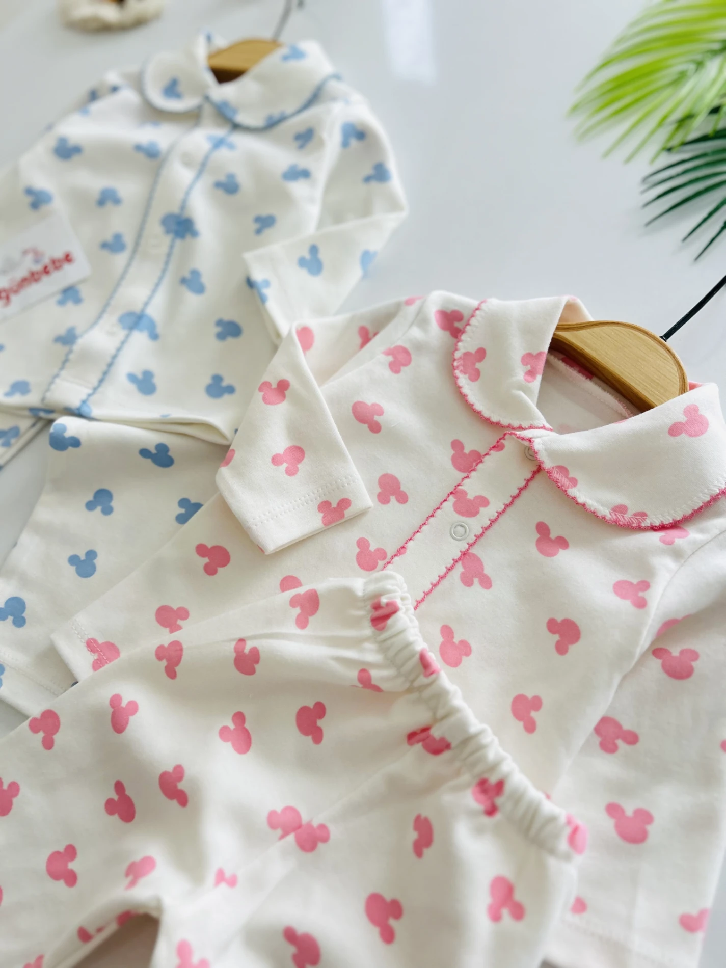 Bebe Yakalı %100 Pamuk Pijama Takımı