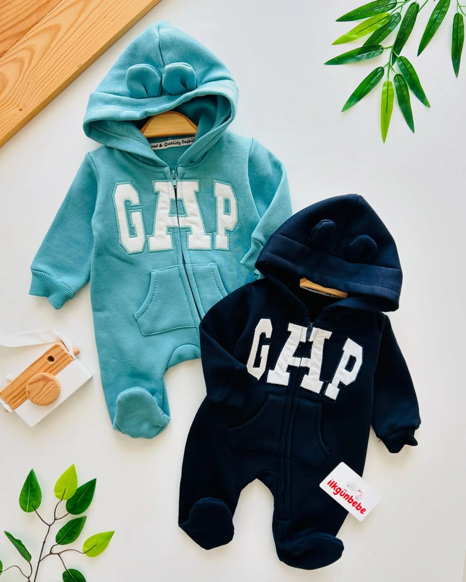 Gap 3 İp Şardonlu Sıcacık Tutacak Unisex Kapüşonlu Tulum