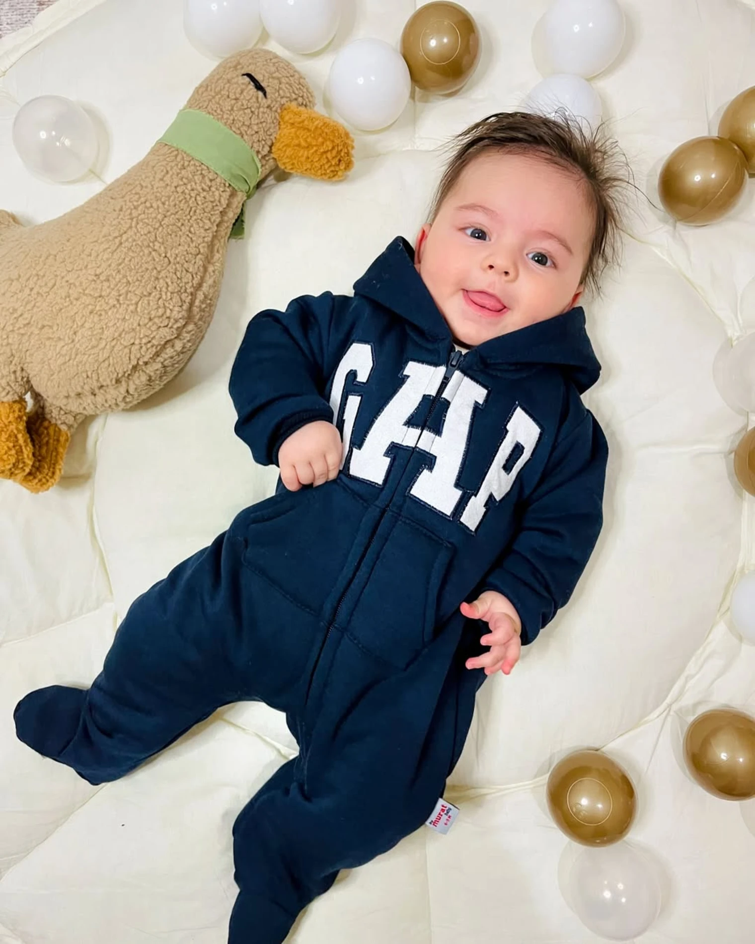 Gap 3 İp Şardonlu Sıcacık Tutacak Unisex Kapüşonlu Tulum