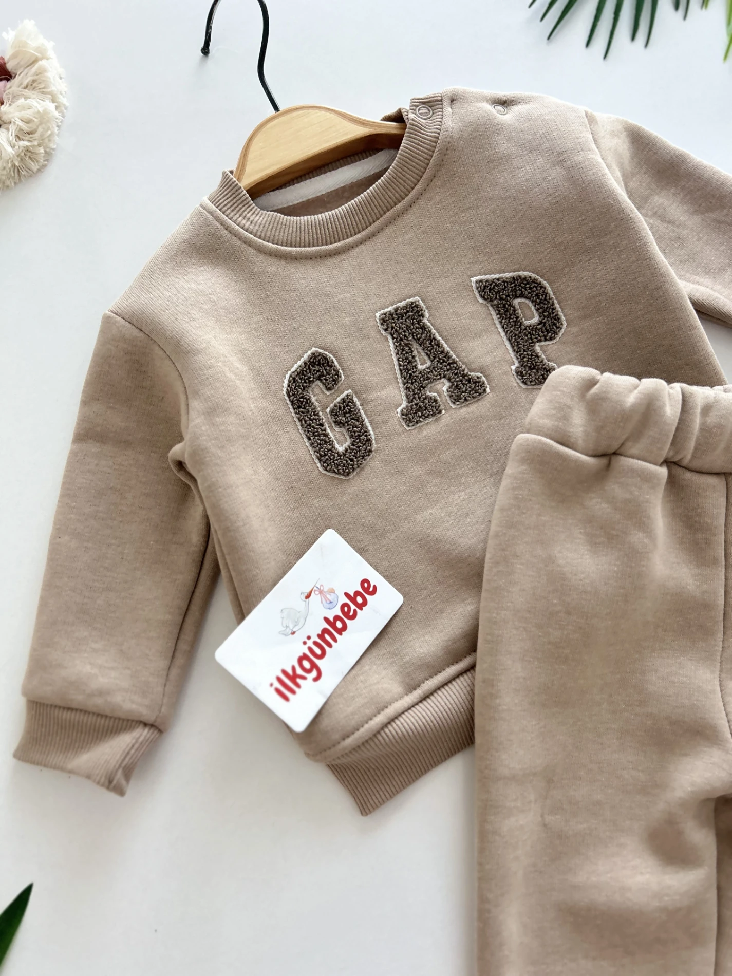 Gap 3 İp Şardonlu Kışlık 2’li Takım