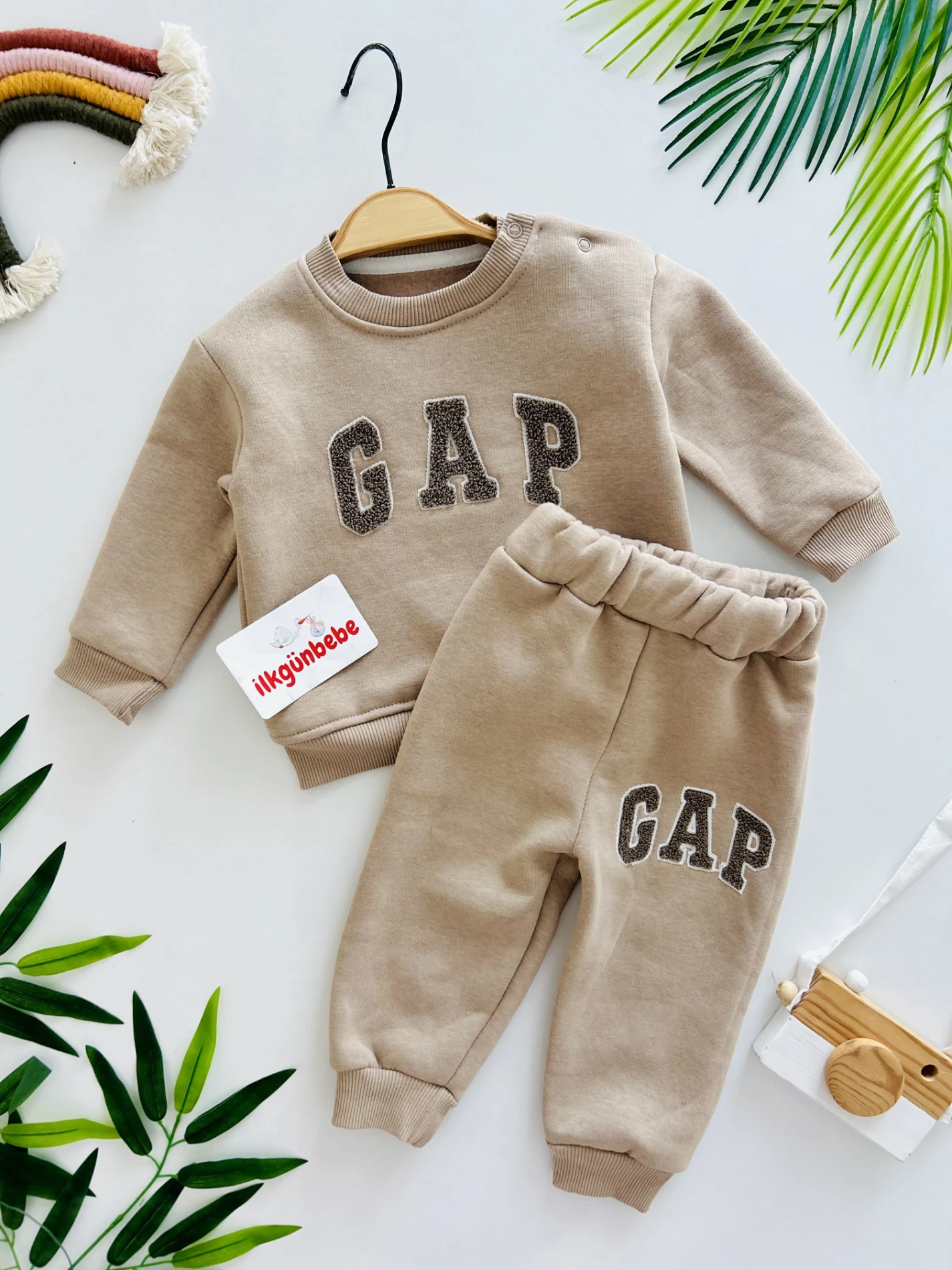Gap 3 İp Şardonlu Kışlık 2’li Takım