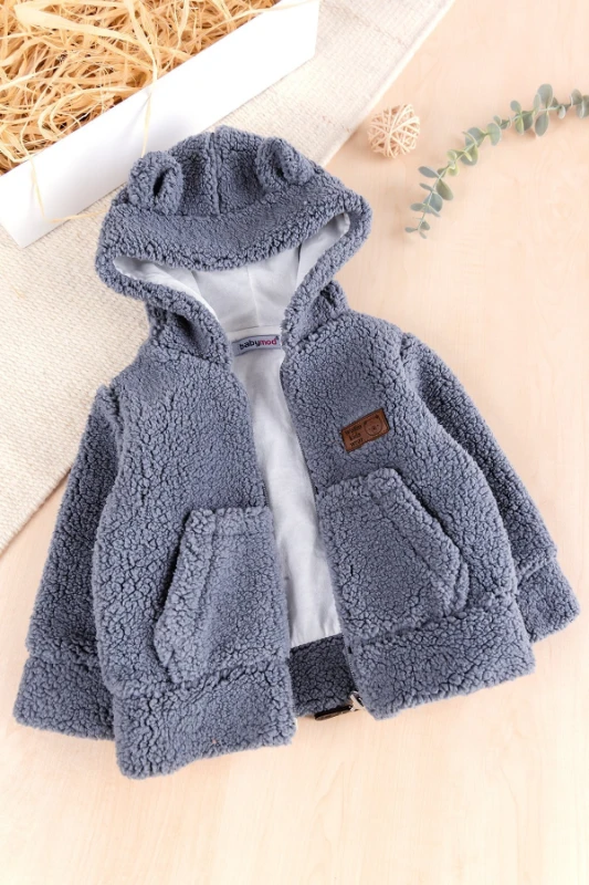 Welsoft Penye Astarlı Kapüşonlu  Bebek Mont