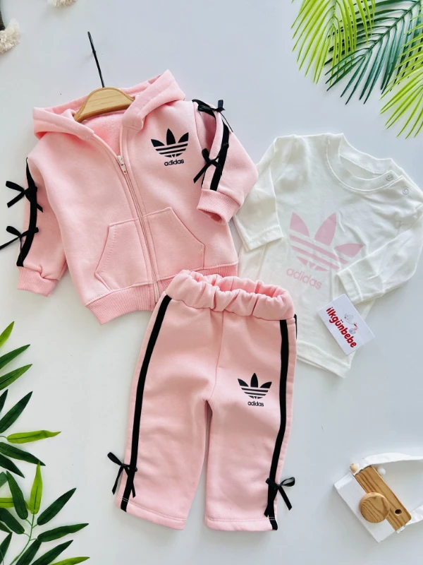 Marka Fiyonk Detaylı 3 İp Şardonlu 3’lü Takım