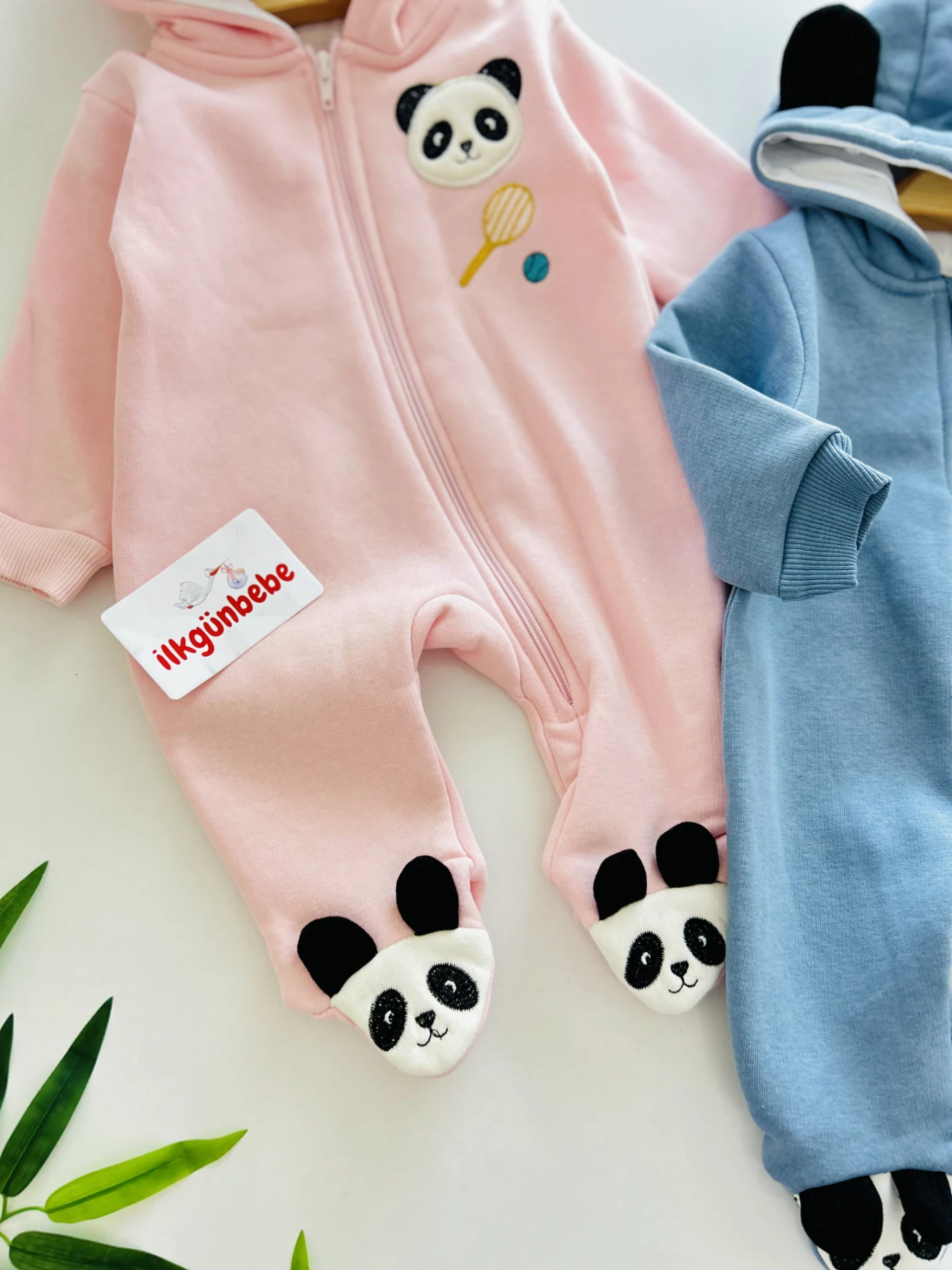 Panda Detaylı 3 İp İçi Şardonlu Premium Tulum