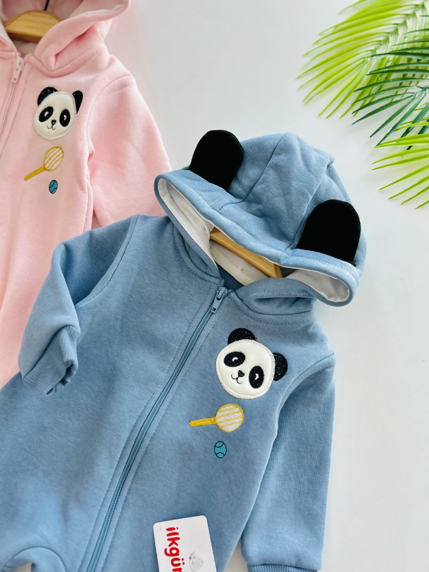 Panda Detaylı 3 İp İçi Şardonlu Premium Tulum