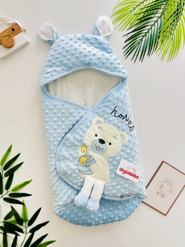 Teddy Honey Nakışlı Kundak