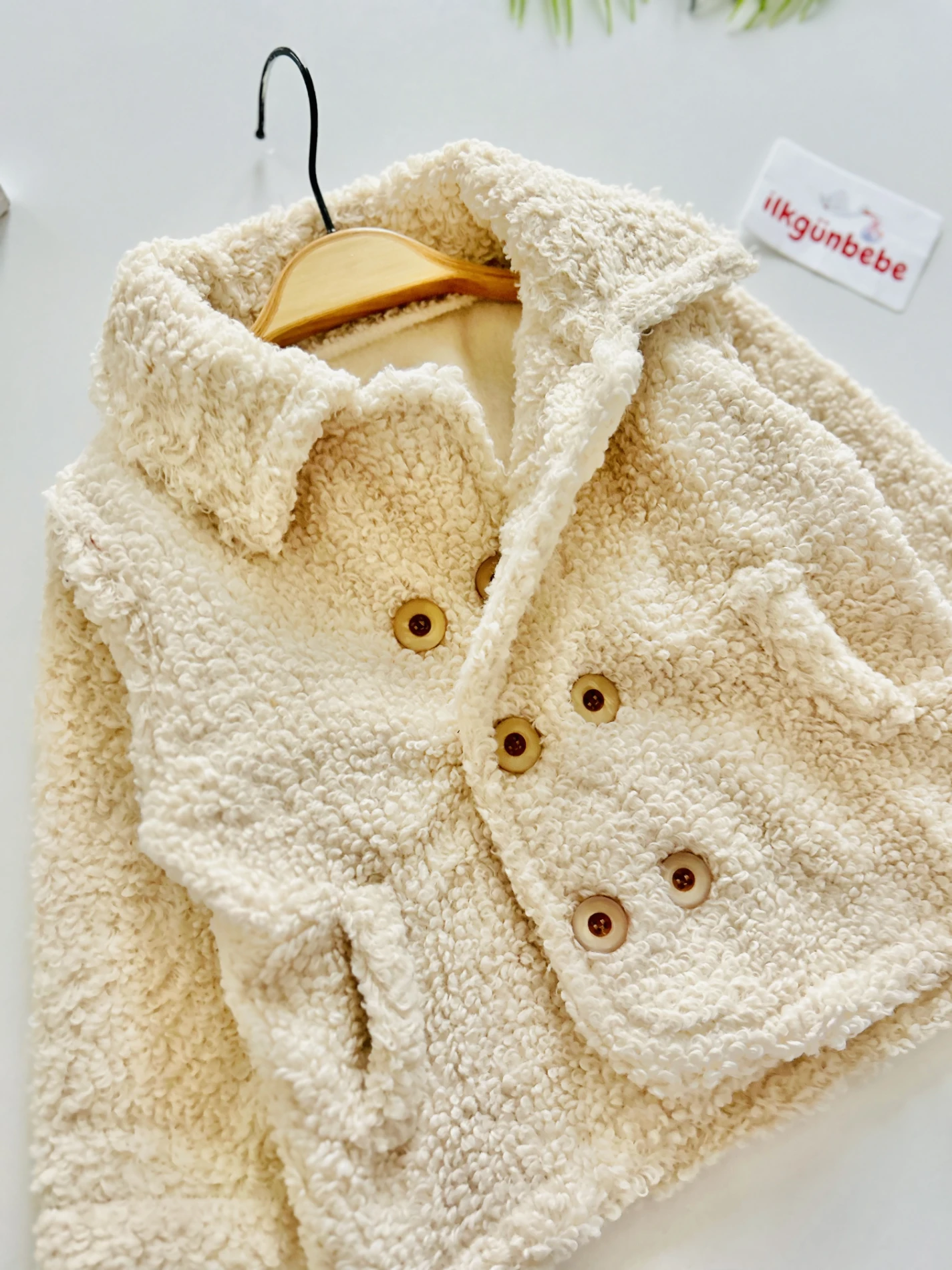 Peluş Yumuşacık Dış Giyim Unisex  Trenç Model  Ceket 