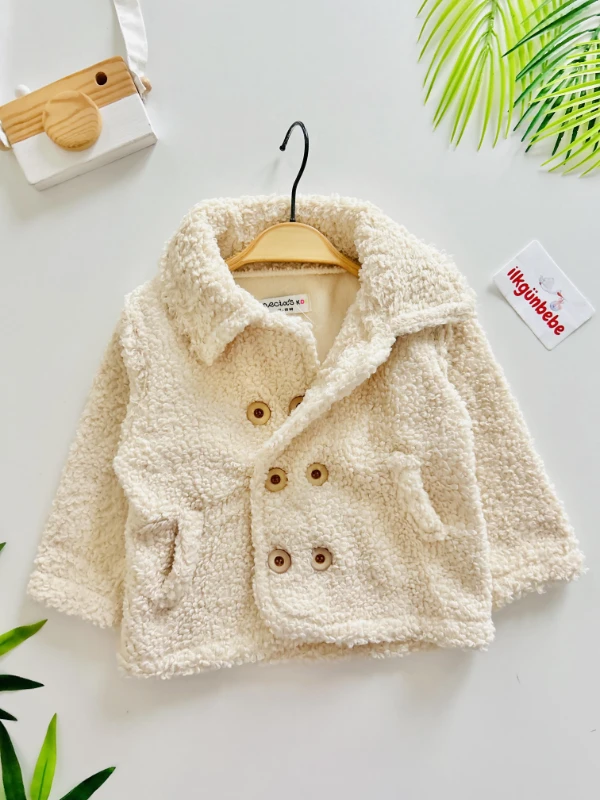 Peluş Yumuşacık Dış Giyim Unisex  Trenç Model  Ceket 