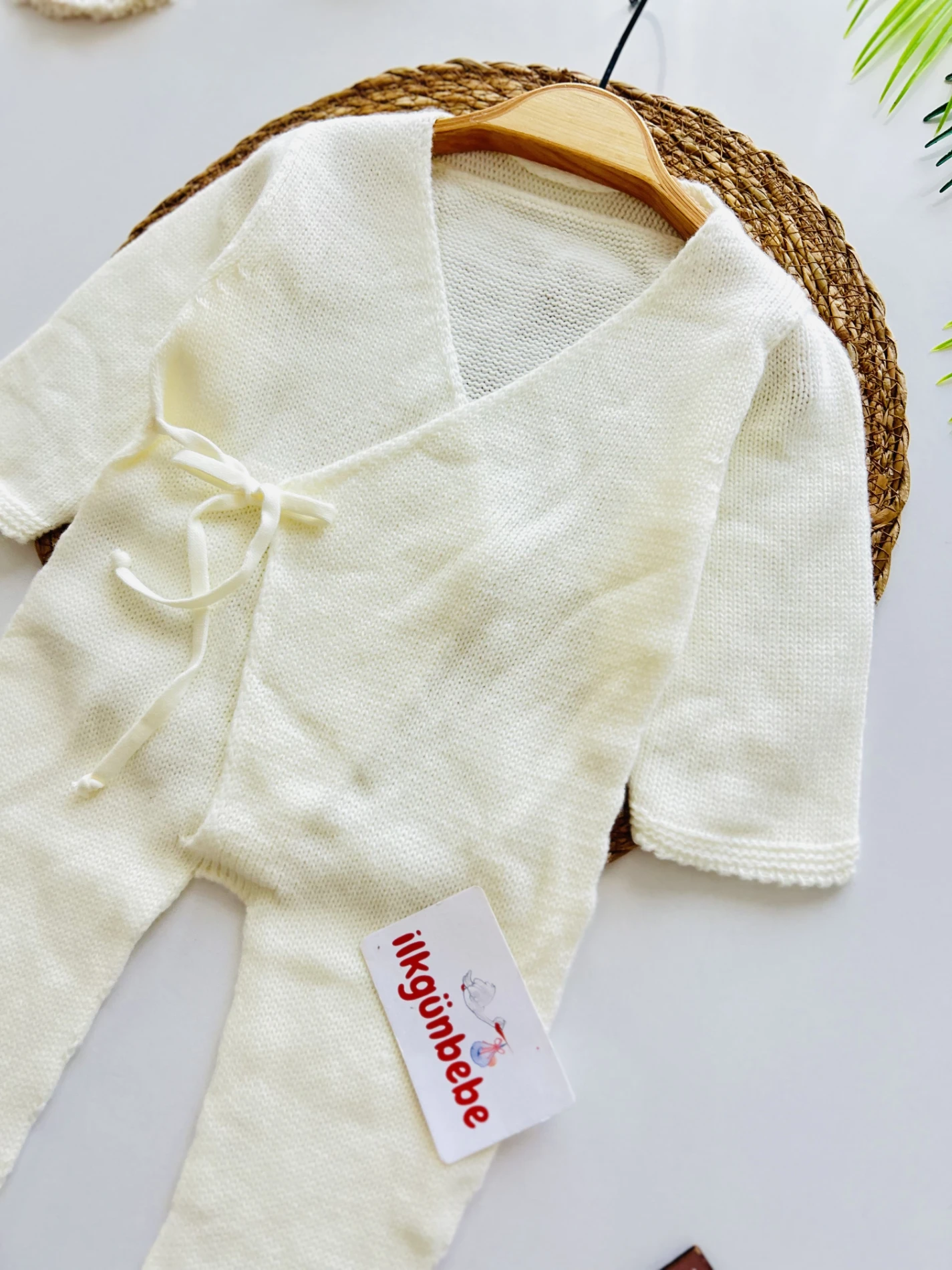 Triko Kimono  Bağlamalı Tulum