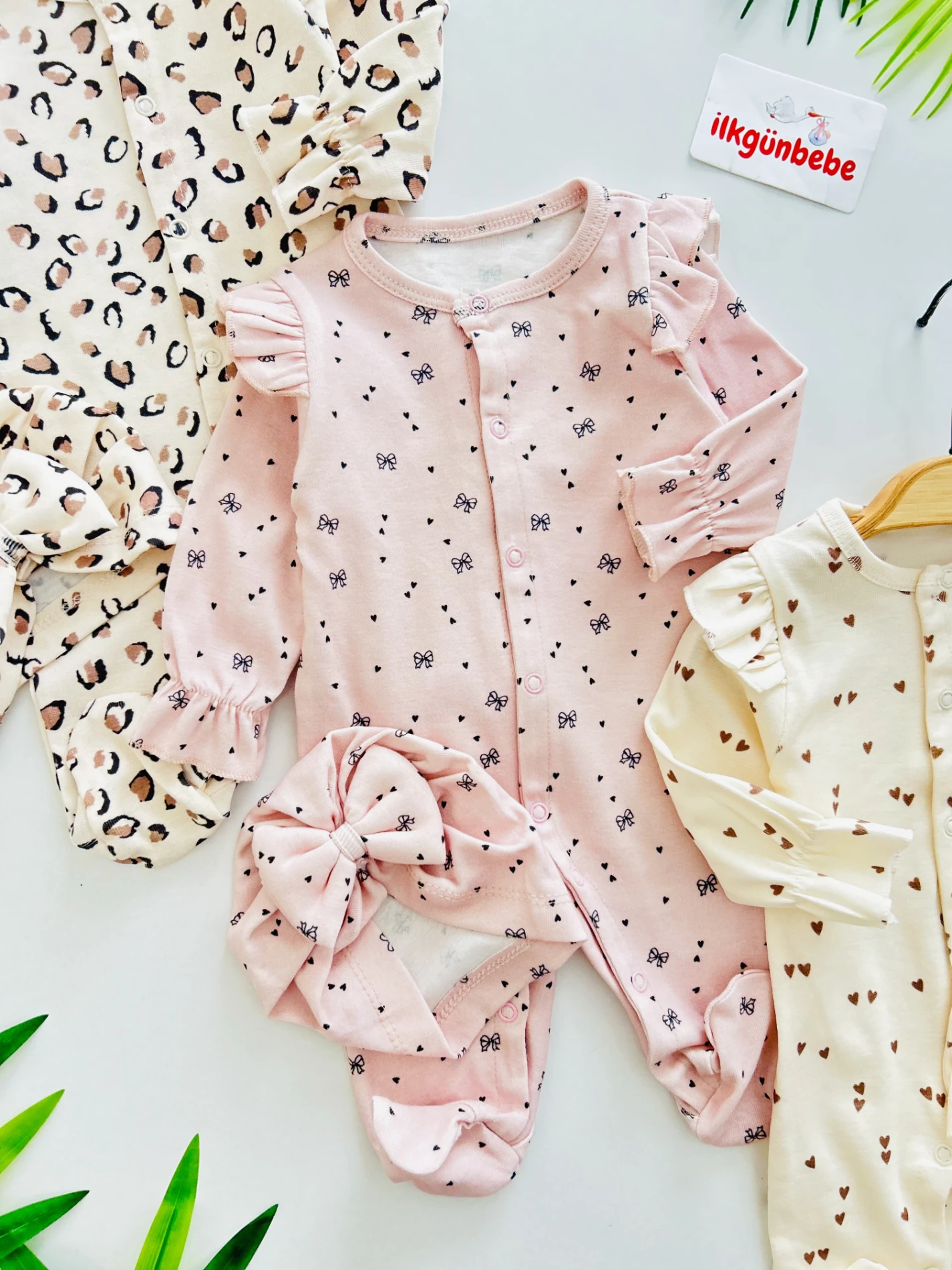 Leogirl %100 Pamuk 3 Bandana 3 Tulum Set