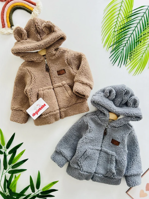 Welsoft Penye Astarlı Kapüşonlu  Bebek Mont