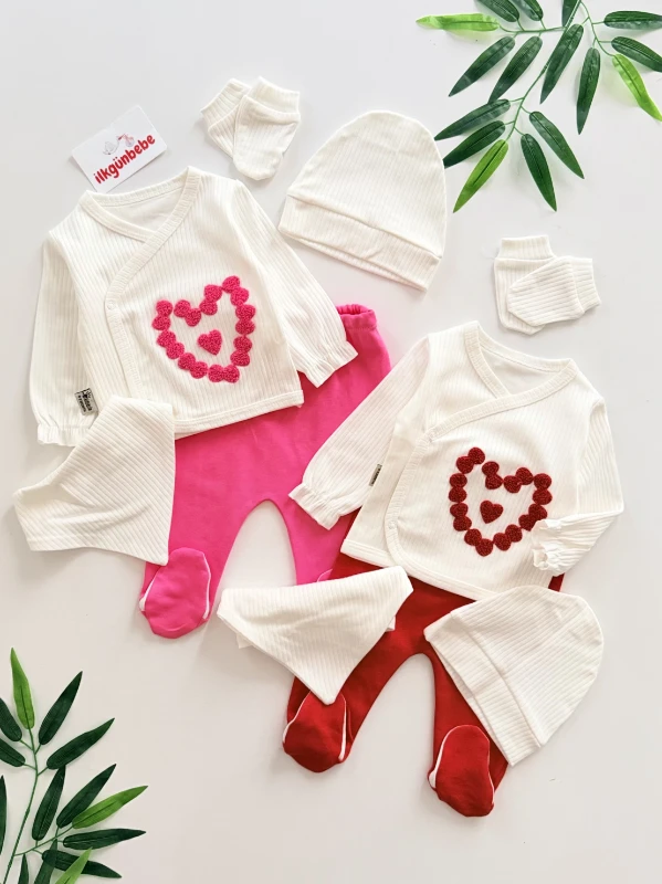 %100 Pamuk 5 Parça Yenidoğan Set