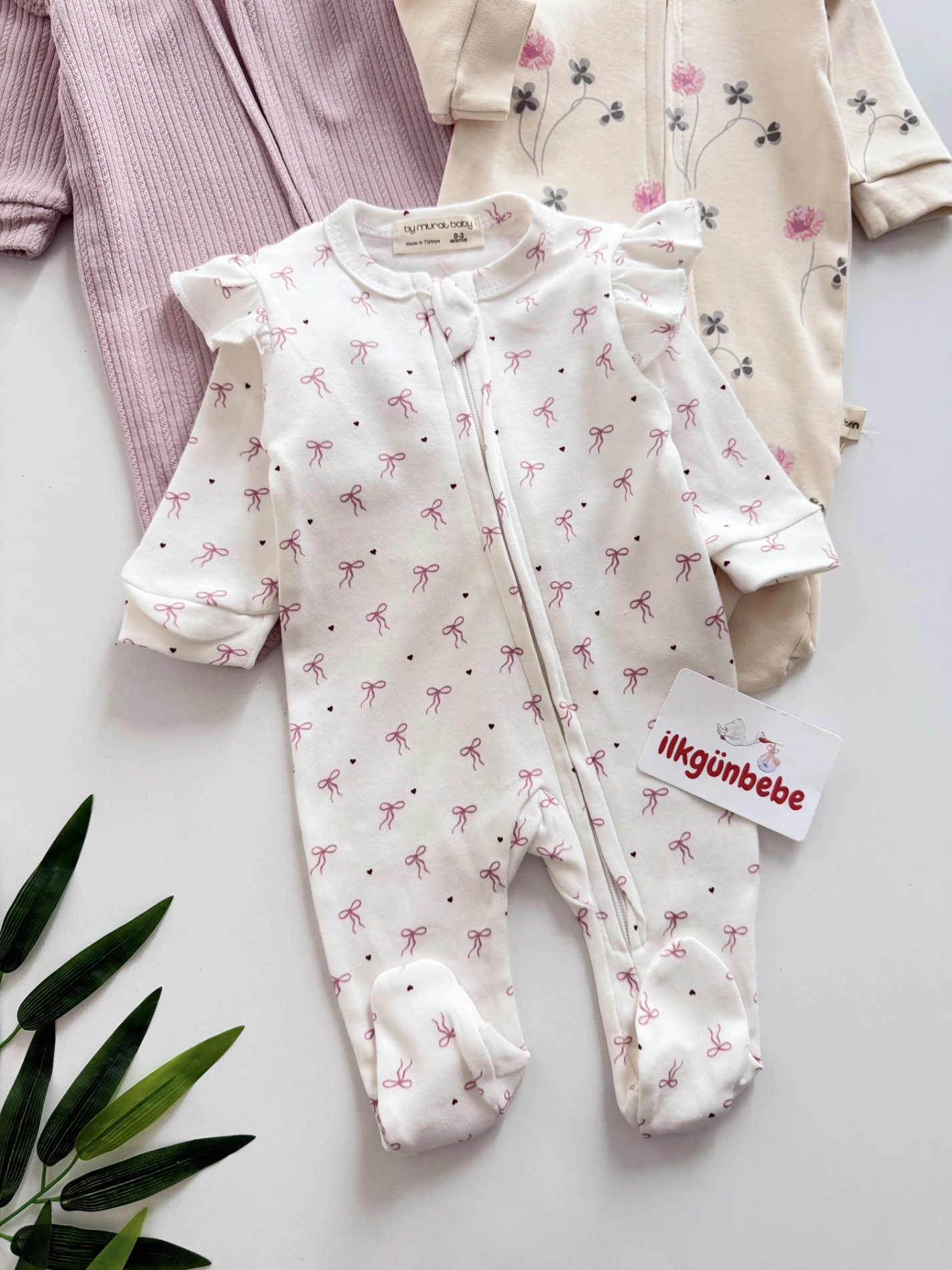 Bahar Çiçek Temalı  %100 Pamuk 3 Bandana 3 Tulum Set