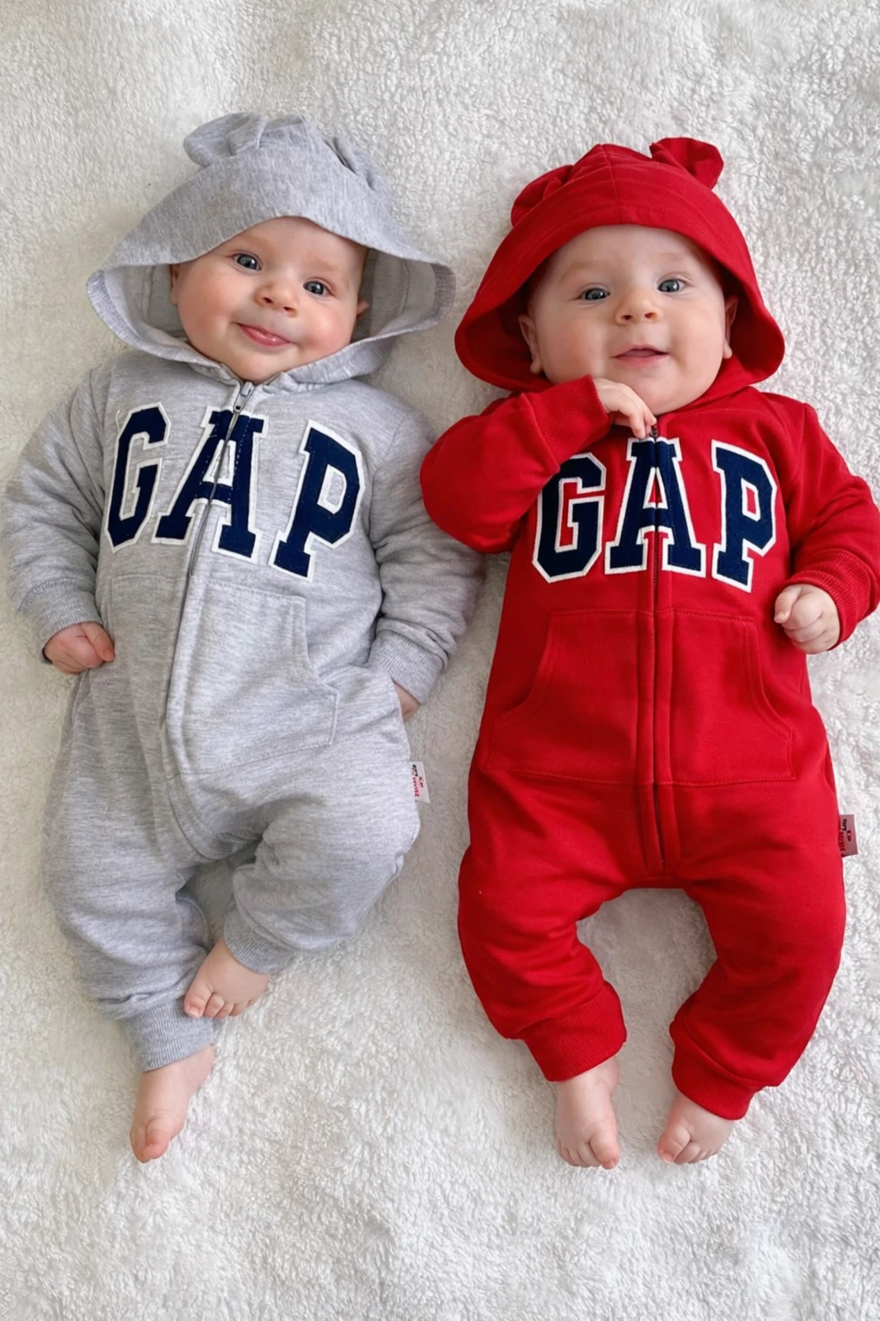 Marka 2 İp Kapüşonlu Fermuarlı Tulum 