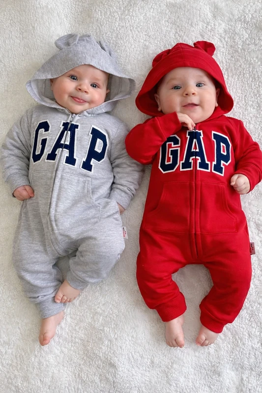 Marka 2 İp Kapüşonlu Fermuarlı Tulum 