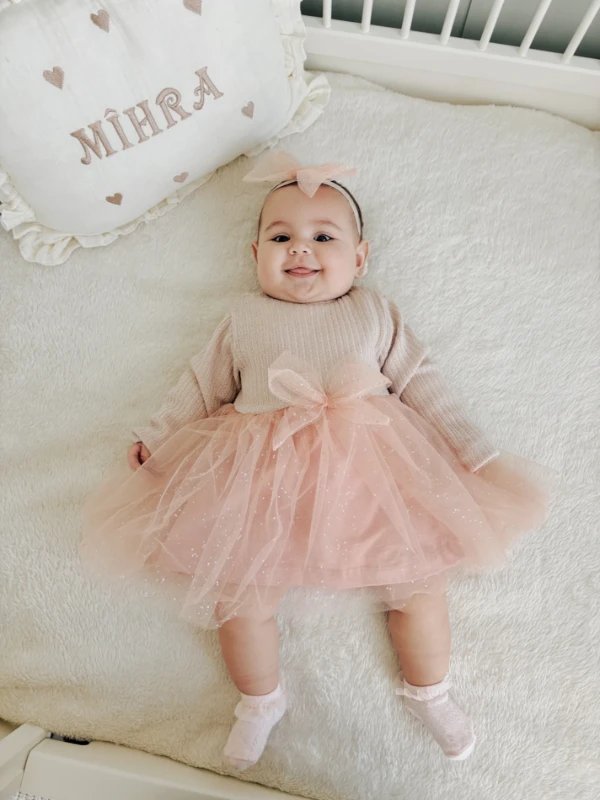 Star Parıltılı Tütülü Triko Kumaş Üstlü Pens Fiyonklu Tokalı Premium Kalite Ürün 