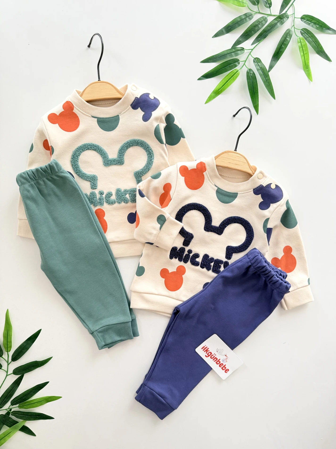 Mickey Mouse %100 Pamuk 2’li Takım