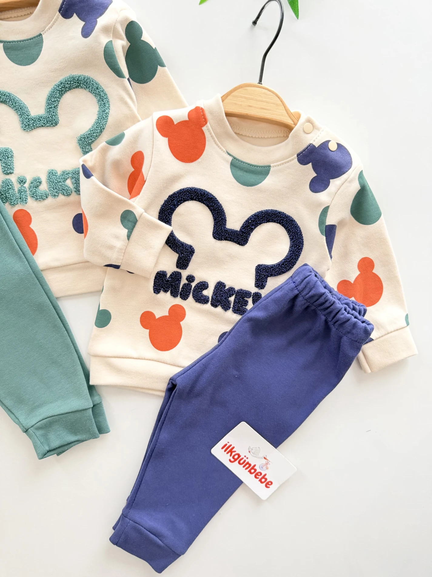 Mickey Mouse %100 Pamuk 2’li Takım