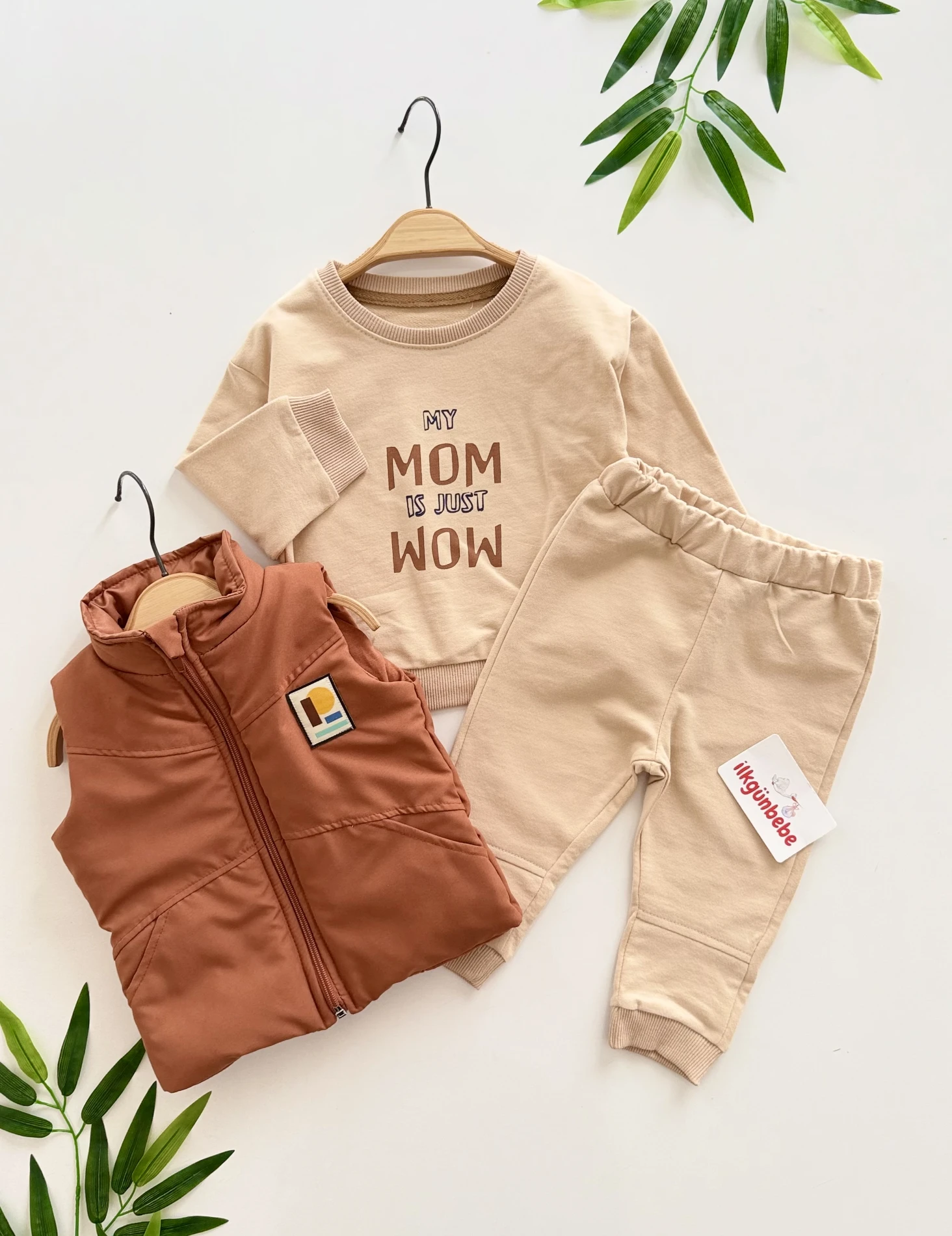 Şişme Yelekli premium kalite Just Wow üçlü takım