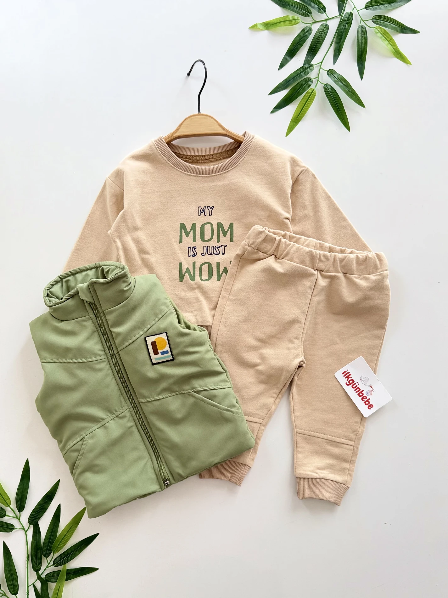 Şişme Yelekli premium kalite Just Wow üçlü takım