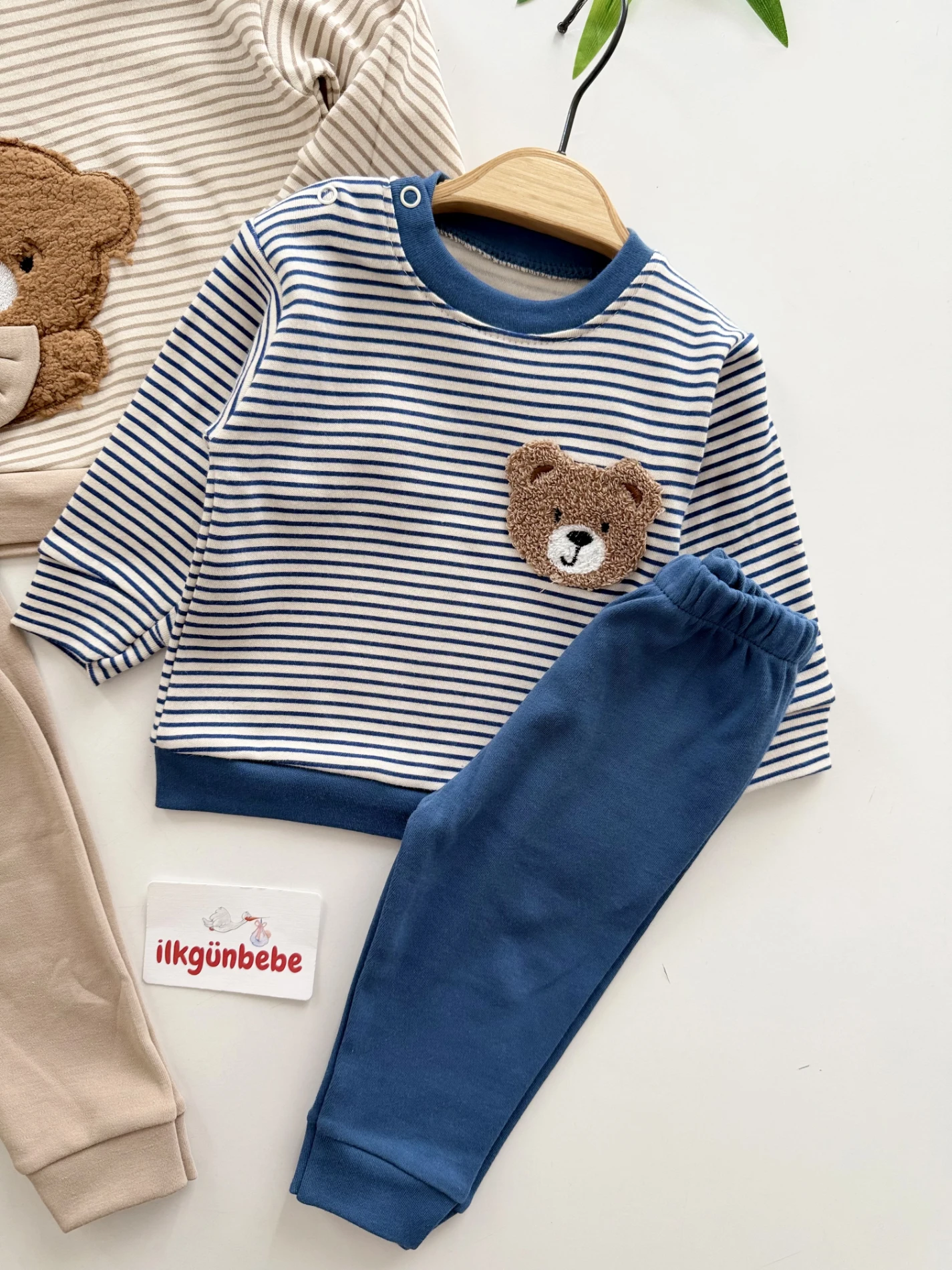 Teddy Çizgili 2’li Mevsimlik Takım