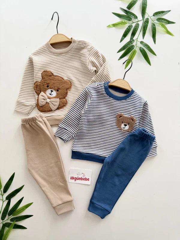 Teddy Çizgili 2’li Mevsimlik Takım
