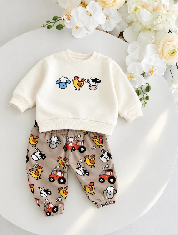 Cute Animals  Şardonlu Premium Takım