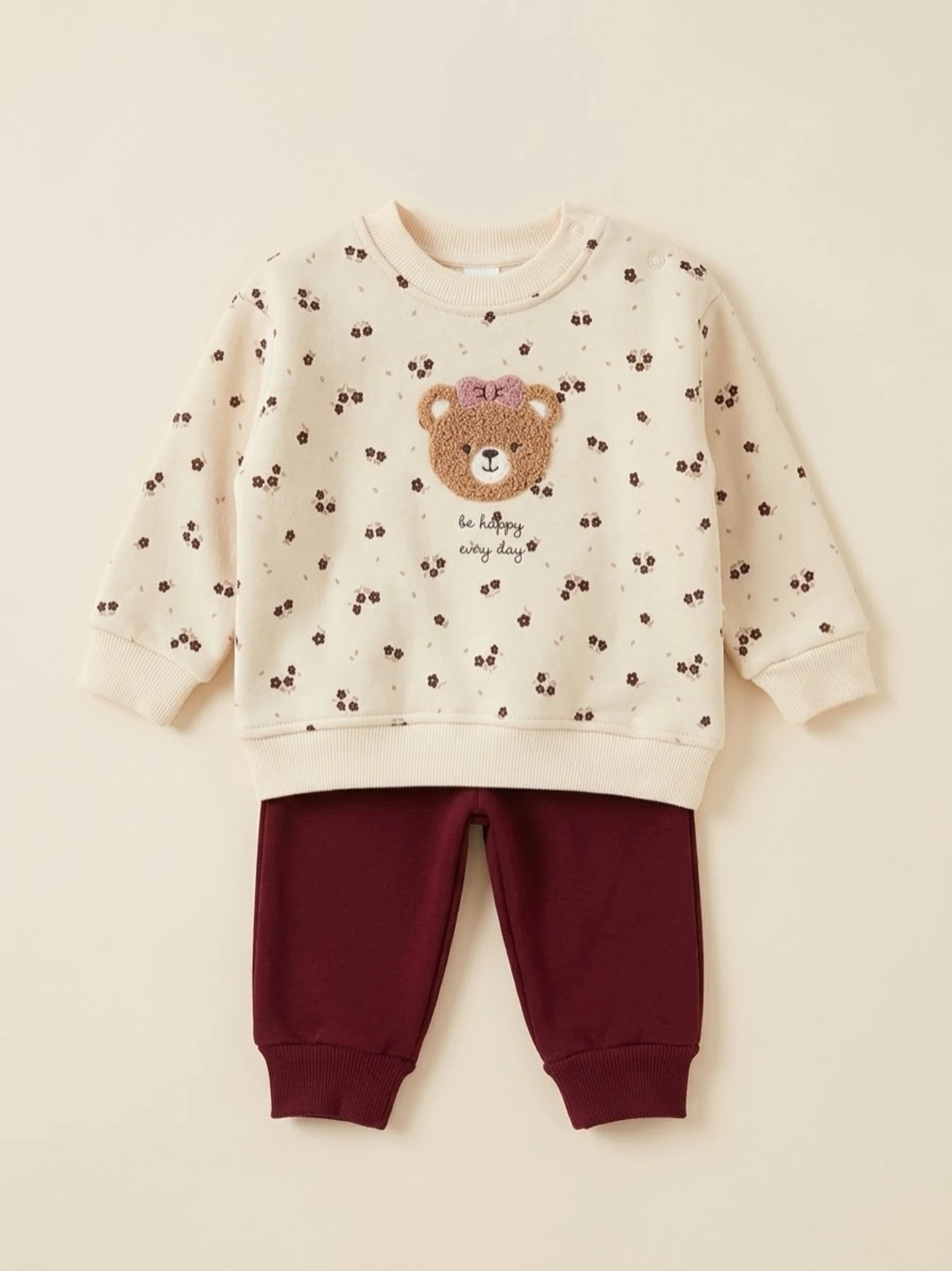 Teddy 3 İp Kışlık  Şardonlu Premium Takım