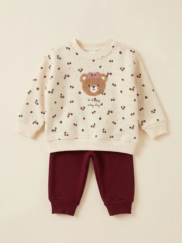 Teddy 3 İp Kışlık  Şardonlu Premium Takım