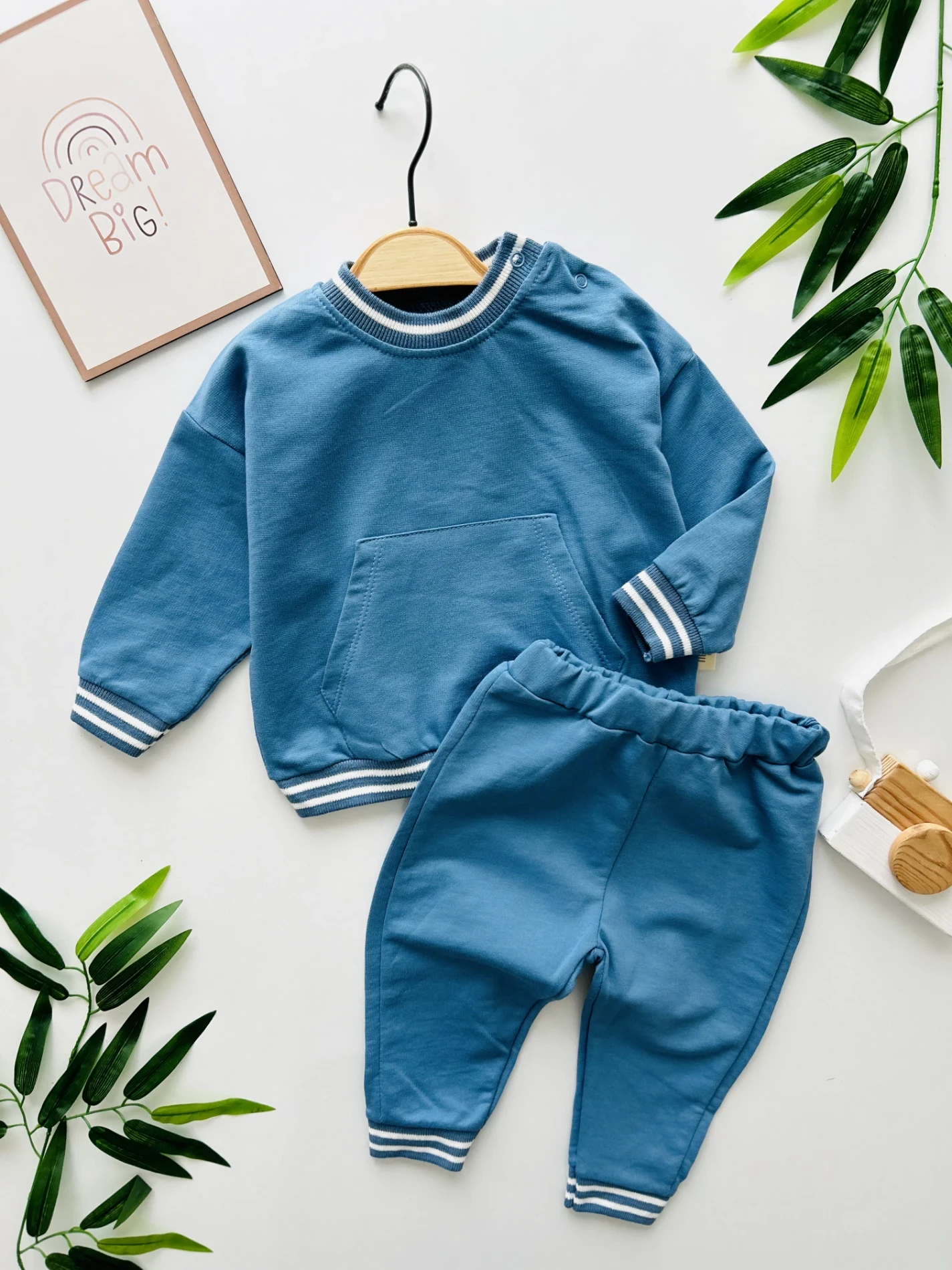 Çizgili Desenli Spor Basic 2’li Cool Takım