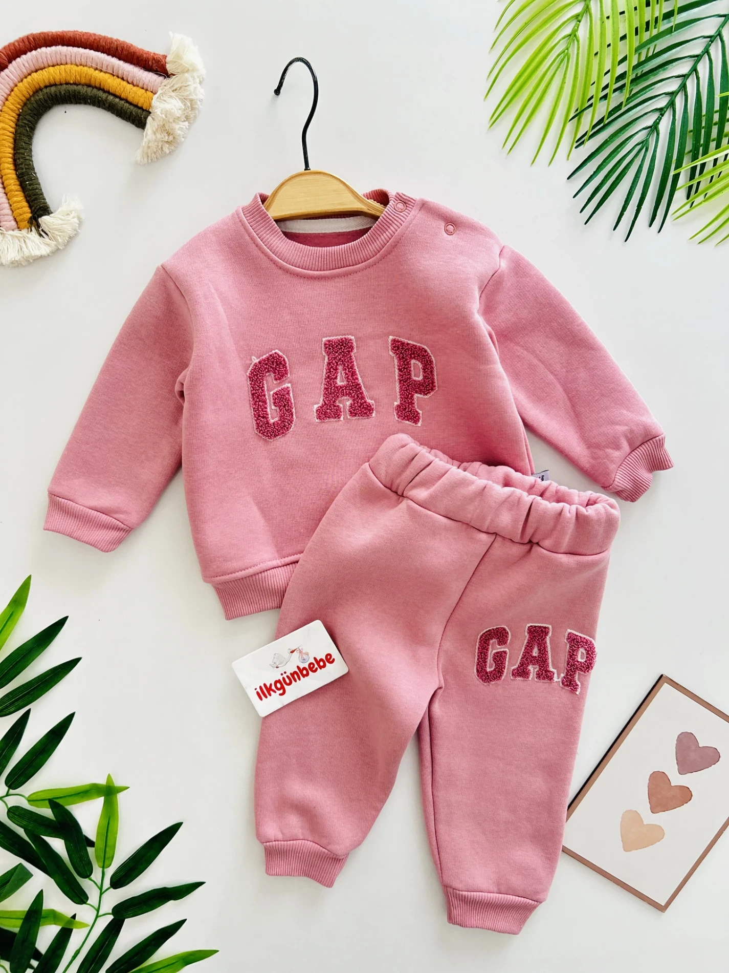 Gap 3 İp Şardonlu Kışlık 2’li Takım