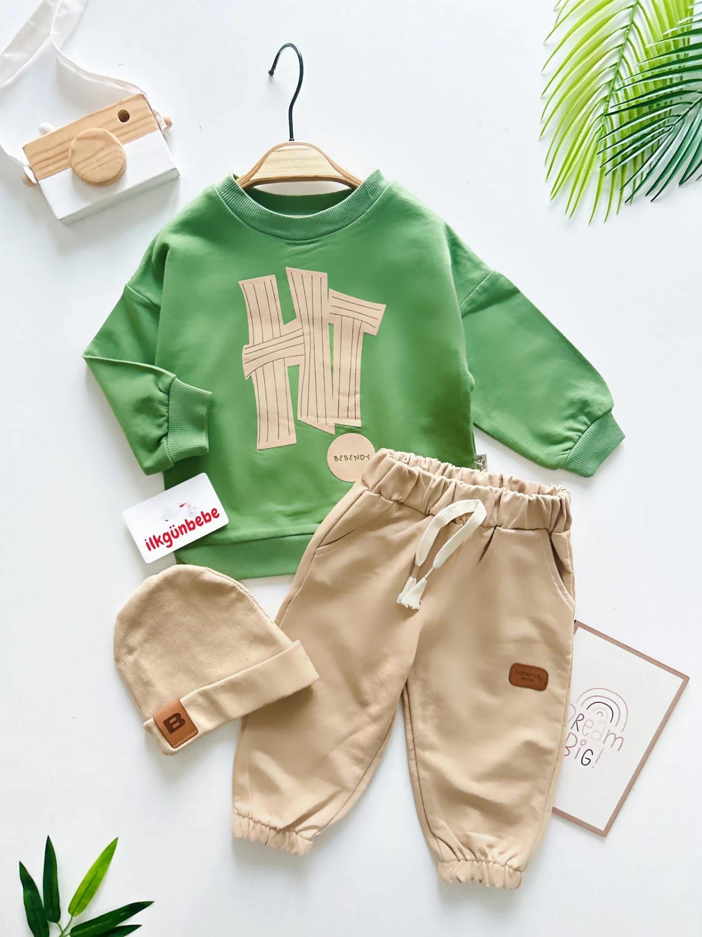 Hi Cool Boy  Arma Detaylı Oversize %100 Pamuk Premium Takım 