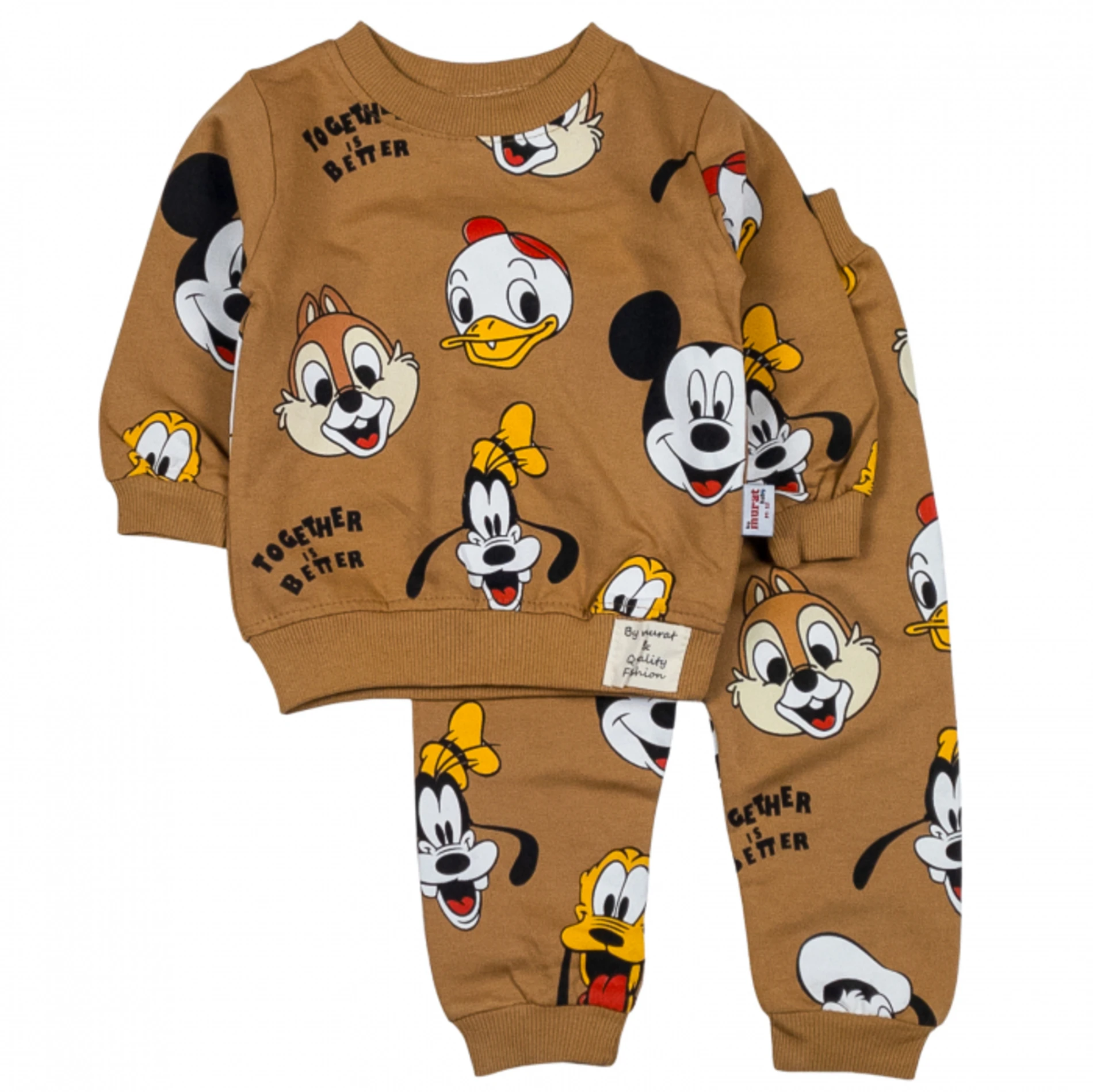 Mickey Mouse Baskılı %100 Pamuk Takım