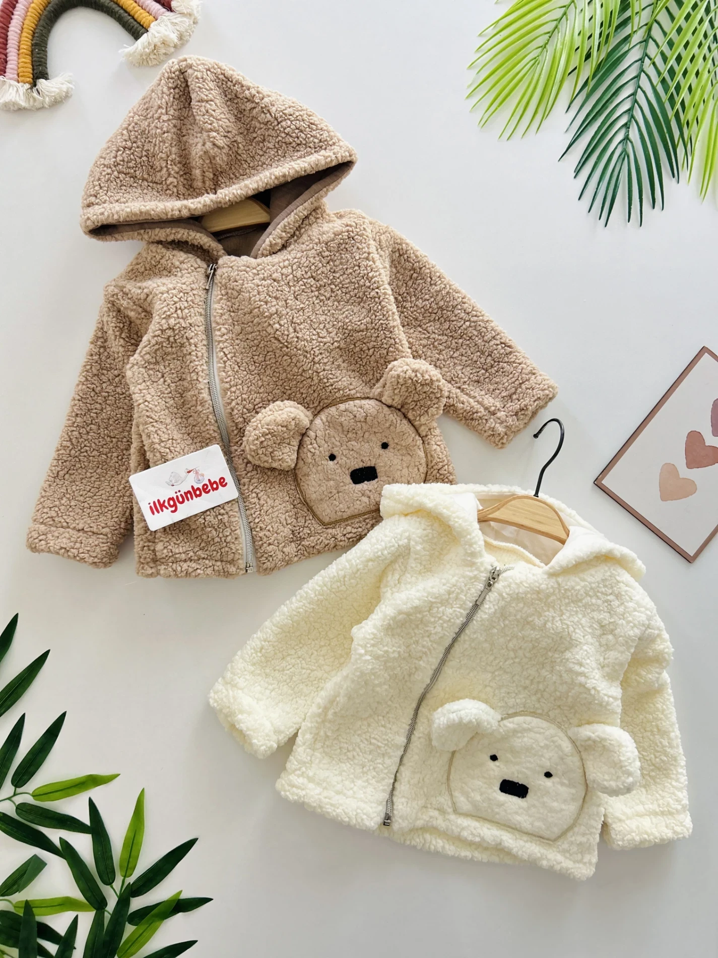 Teddy Bear  Fermuarlı Welsoft Mont