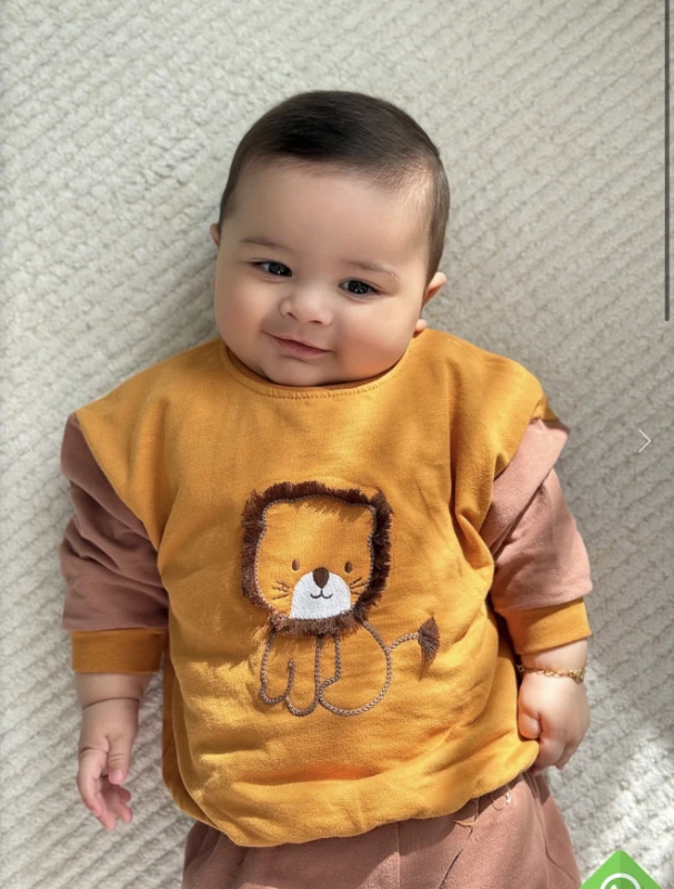 Aslan Temalı %100 Pamuk 2’li Takım 