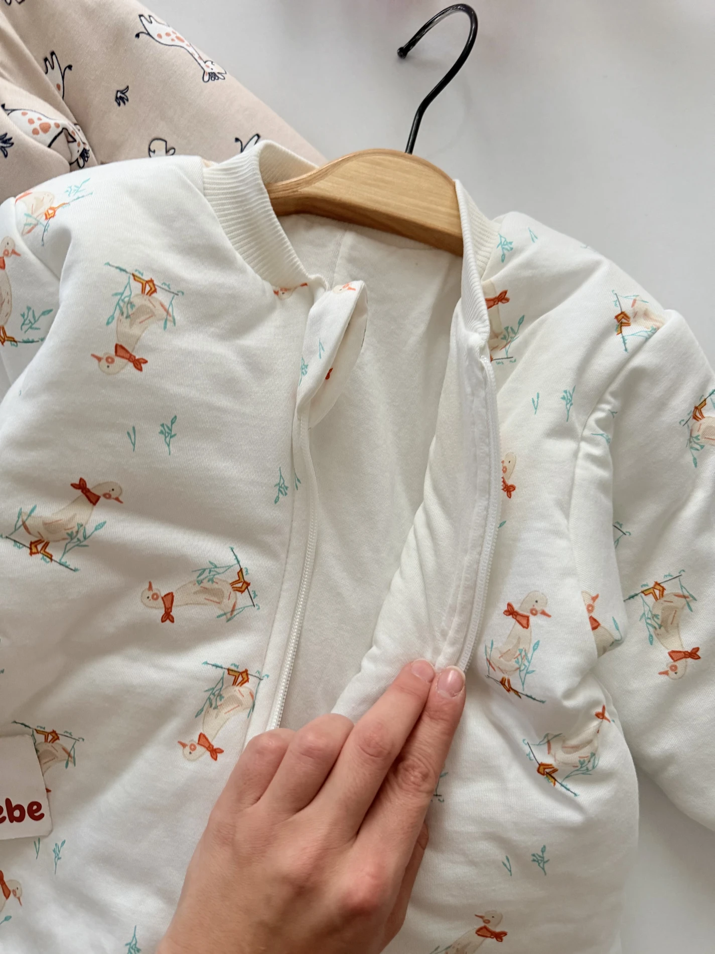 Zebra Desenli 2.5 Tog Premium Kalite Unisex Uyku Tulumu