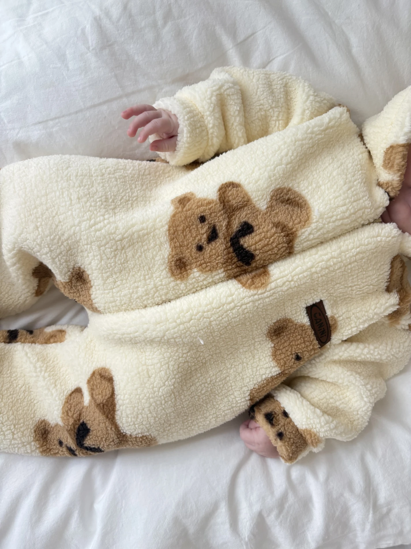 Teddy Bear Astarlı Premium Kışlık Welsoft Polar Tulum 