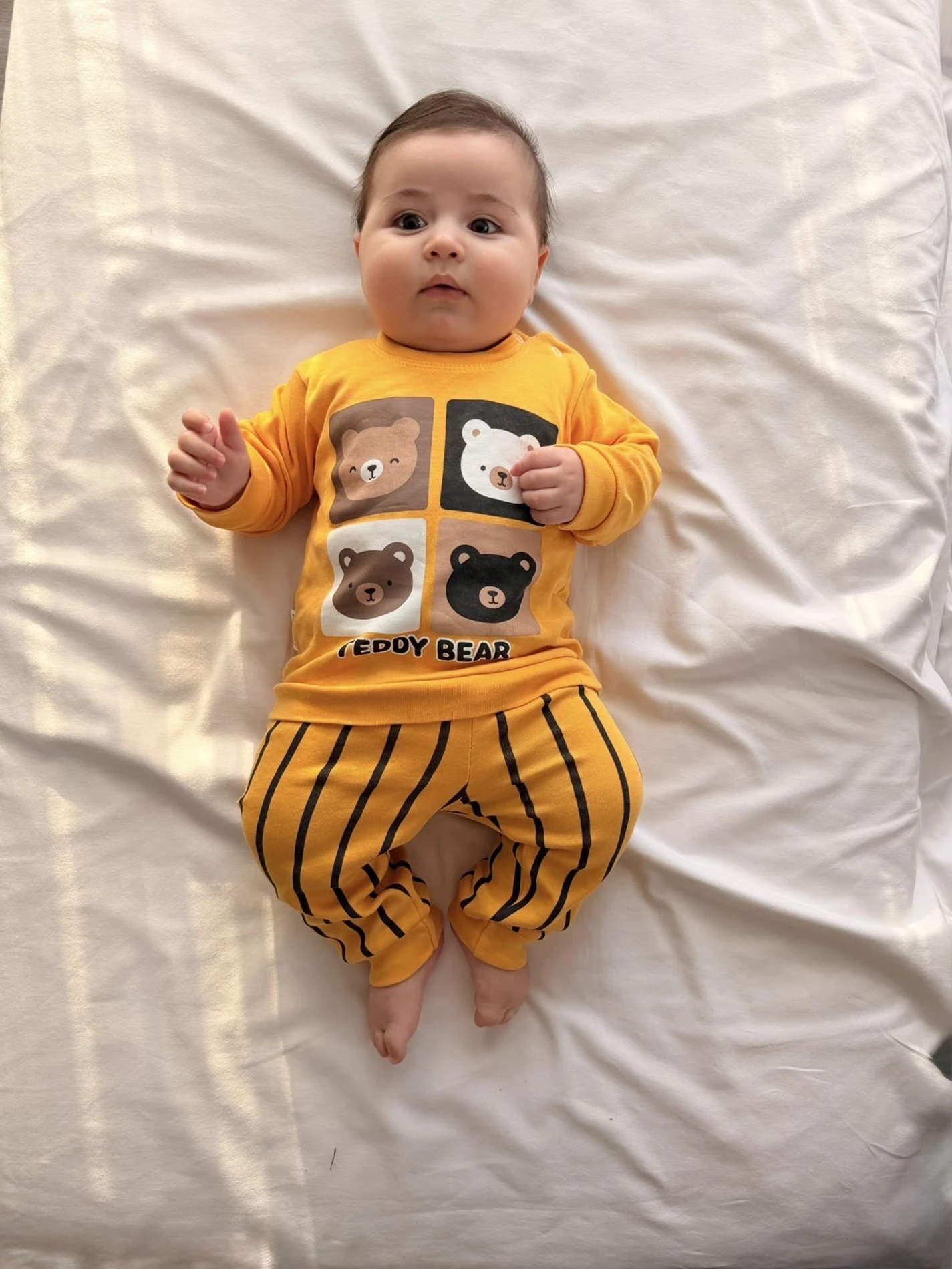 Teddy Bear Çizgili Mevsimlik Takım